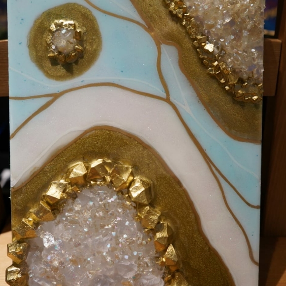 Wall Art - Geode(Resin) - Comment to custom order - Picture 1 of 11